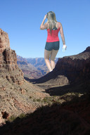 giantess collage blonde clothed