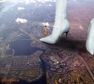 crush collage landscape city mega giant high_heels buildings boots endymion downward_angle