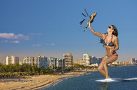 breasts giantess collage city mega swimsuit destruction beach rampage ocean buildings helicopter wonderslug muscles sunglasses grabbing sky rachel_uchitel