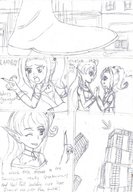 drawing giantess monochrome story boots lamia pencil_drawing elysia