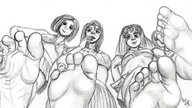 monochrome barefoot looking_down women point_of_view imminent_crush