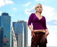 giantess collage blonde cleavage outdoors looking_into_distance nlon8