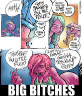 pussy comic mamabliss butt story boots shrunken_men cruel between_fingers panels looking_at_victim big_bitches