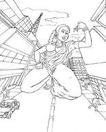 giantess handheld cleavage buildings kneeling lineart streets dangle between_fingers molotav looking_at_tiny tiny_peoplecar