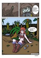 drawing giantess horns color red_hair sitting thor66 alien_planet escape_pod