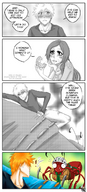 drawing bleach color clothed climbing story orihime ichigo shrunken_men panels