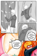 drawing bleach blushing color clothed cleavage story orihime ichigo shrunken_men panels