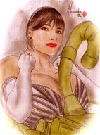 drawing giantess city color destruction cleavage face tarrass20020 olivier