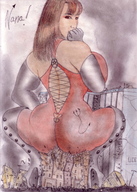 drawing giantess city destruction butt_crush sitting tarrass20020 olivier crushed_building
