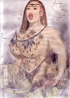 drawing giantess city destruction military tarrass20020 olivier