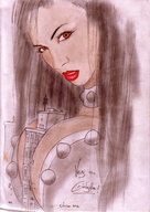 drawing giantess city destruction cleavage breast_crush tarrass20020 olivier crushed_building