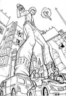 giantess helicopter looking_down point_of_view holding_vehicle