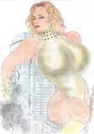 drawing giantess city blonde destruction leaning tarrass20020 olivier