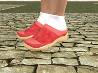 blonde shoes story socks unaware shrunken_woman cobblestone digital_render