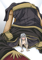 breasts drawing nude color crawling shrunken_woman jitensha selveria shrunken_out_of_clothes