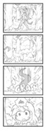drawing nude monochrome felarya singing crisis forest cat_girl snake_girl panels