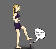 color ino anime story shikamaru raised_foot shrunken_character sebixd imminent_crush naruto_(series)