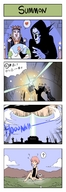 giantess comic color castle vivian wizard king summoning