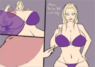 blonde color bra huge_breasts tsunade shrunken_men unaware nipple_play xanafar wip