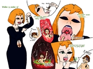 drawing vore tongue mouth story witch shrunken_men dangle magic swallowed between_fingers stomach_view looking_at_tiny
