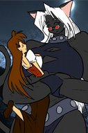 drawing furry size_difference color holding night moonlight looking_at_tiny