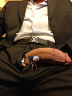 collage penis sitting pants shrunken_women business_man belt zipper in_pants