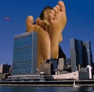collage city mega barefoot buildings helicopter soles skyscraper looking_at_viewer giantess_feet zigi550