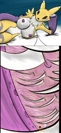 breasts drawing micro trayx furry digimon artie renamon hair_forest