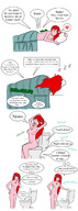 breasts drawing nude sleeping color digestion story red_hair demoness toilet panels flush digested_victims moebius