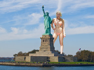 giantess crush collage blonde water sky looking_at_viewer statue_of_liberty redfiredog