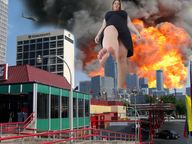 giantess collage city destruction barefoot helicopter low_angle bbw fire skyscrapers smoke voluptuous zigi550