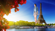giantess collage clothed skirt smiling boats outdoors sky paris trees eiffel_tower elise waterfront massivegts