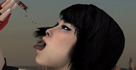 vore city mega black_hair tongue mouth handheld asian bus falling faith flashmp looking_at_tiny mirrors_edge digital_render mass_vore