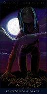 drawing nude city mega color blue_hair moon kneeling hand reaching xakmedia clouds night stars city_lights