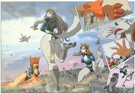 drawing crush vore furry macro anthro city destruction buildings helicopter nikki airplane vehicle_vore emily yellow07 einom yinnah