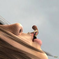 giantess vore tongue mouth lips shrunken_woman sucking plusi check_me_out digital_render