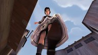 giantess buildings shoes low_angle looking_down sky point_of_view looking_at_viewer elizabeth bioshock_infinite sir_ethin bioshock digital_render elizabeth_comstock