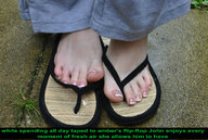 giantess collage feet barefoot shrunken_men sandals shrunken_man flip_flops
