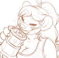 drawing micro vore macro sketch world_of_warcraft sheela beer shrunken_character pandaren misha ahkmedren