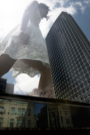 giantess collage destruction clothed low_angle dress skyscraper smoke sky point_of_view accasbel