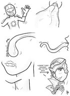 drawing vore comic monochrome tongue long_tongue smushedboy divatox power_rangers