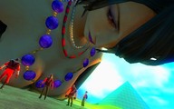 giantess cleavage final_fantasy shrunken_men looking_down necklace looking_at_victim final_fantasy_10 digital_render team_fortress lulu_(final_fantasy)