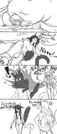 drawing gentle crush comic monochrome cruel cat_girl fox_girl