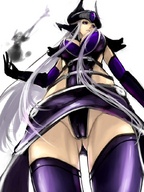 drawing cleavage low_angle camel_toe gloves point_of_view league_of_legends thigh_higs syndra