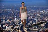 collage city mega clothed barefoot buildings tower streets looking_at_viewer alla