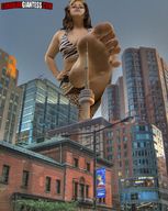 giantess collage barefoot buildings soles low_angle looking_down canadian_giantess sky foot_pov point_of_view looking_at_viewer imminent_crush zigi550