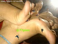 crush collage feet toes barefoot shrunken_men shrunken_woman falling between_feet ankle_bracelet mirror joselitooo23