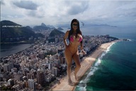 breasts collage city mega swimsuit barefoot cleavage ocean buildings brunette military jets sunglasses sand rio_de_janeiro joselitooo23 15desig