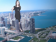 city mega destruction high_heels traffic buildings brunette smiling dress airplane walking footsteps highway vehicles ellen_page crushed_highway ps3_has_no_games