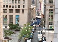 giantess collage city clothed buildings sitting streets vehicles looking_at_viewer between_buildings pacmanri alla